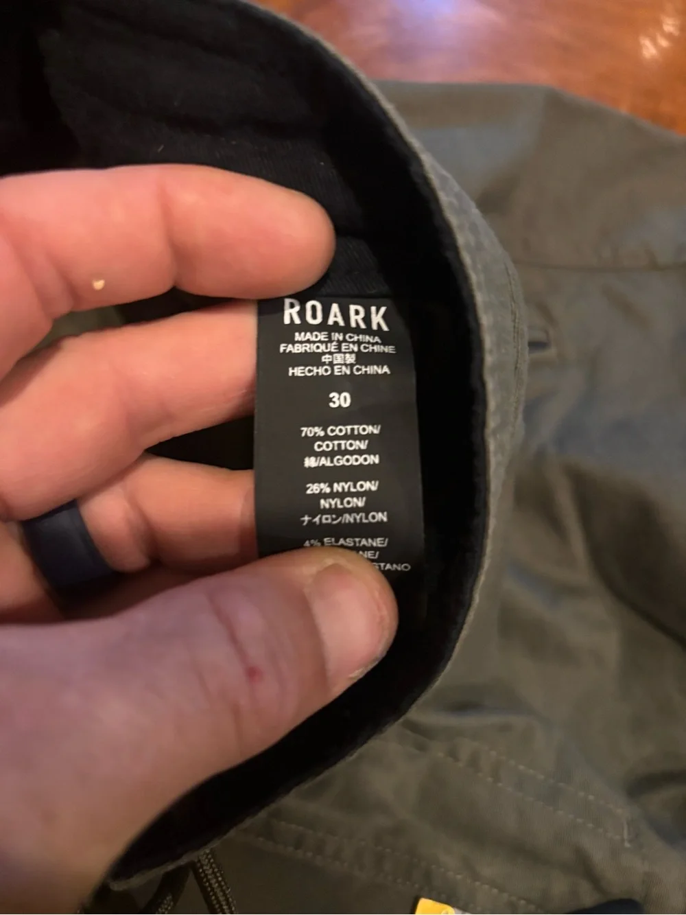 Men's Roark Olive Green Layover Traveller Pants